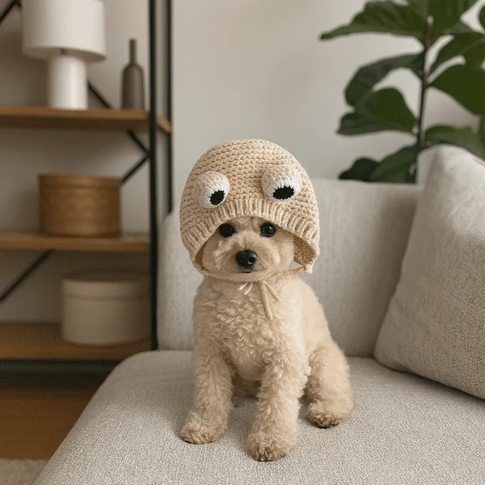 Cozy Knit Pet Ear Hat